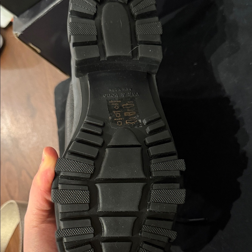 Brand New Rag & Bone Lace Up Genuine Leather Combat Boots - Picture 6 of 8